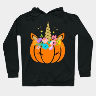 Funny Unicorn Pumpkin Halloween T-shirt Tee Gift Hoodie